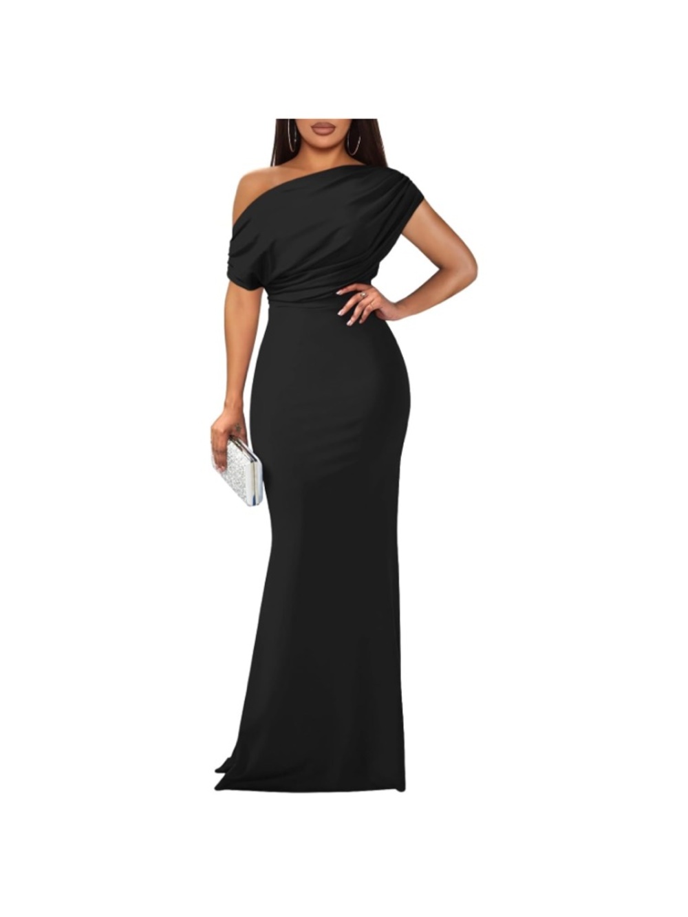 New Women XXL  Elegant Sleeveless Off Shoulder Bodycon Long Formal Party  Dress